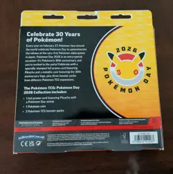 Collection Box Pokemon Booster Packs Pikachu Promo Card Coin 2026 - Image 2
