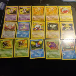 Vintage pokemon cards lot! 36 cards LP-DMG 1st ed + rares - Image 1