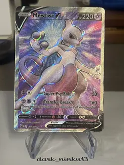 #T8 Mewtwo V SWSH229 SWSH: Sword & Shield Promo Cards Holo TCG - Image 1