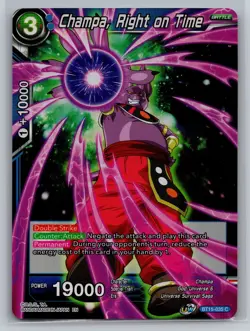 Dragon Ball Super Card Game #BT15-035 Champa, Right on Time Foil - Image 1