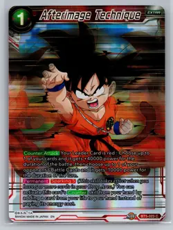 Dragon Ball Super Card Game Mythic Booster #BT5-023 Afterimage Technique Foil - Image 1