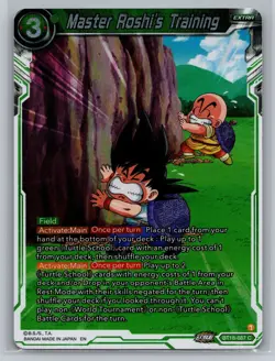 Dragon Ball Super Card Game #BT18-087 Master Roshi's Training Foil - Image 1