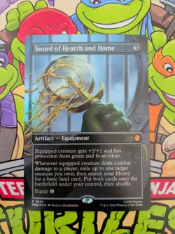 Sword of Hearth and Home Borderless Commander TMNT Foil Promo 0136 MTG TMC EN - Image 1