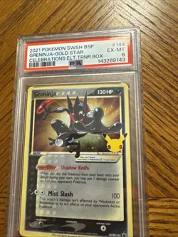 Psa Graded Pokemon Swsh Bsp Greninja Gold Star Celebrations - Image 2
