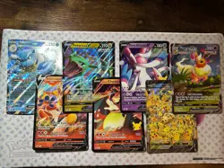 Pokemon 7 Card Lot OVERSIZED Jumbo Ultra RARE Cards | Alt Art V Ex Charizard NM - Image 1