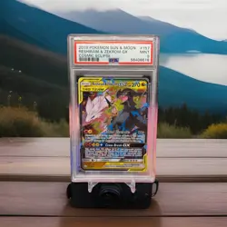 2019 Pokemon - Sun & Moon Cosmic Eclipse - Reshiram & Zekrom GX 157/236 - PSA 9 - Image 1