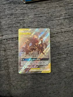 Pokemon Umbreon & Darkrai Tag Team GX SM241 Holo Card Near Mint Condition - Image 1
