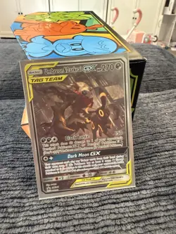 Pokemon Umbreon & Darkrai Tag Team GX SM241 Holo Card Near Mint Condition - Image 3