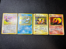 (MP) 4set Eevee Vaporeon Jolteon Flareon Jungle Holo Jungle Pokemon Card - Image 1