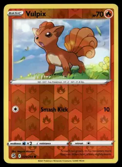 Vulpix 029/264 Common Fusion Strike Pokemon Reverse Holo Near Mint - Image 1