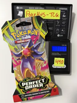 (HEAVY)🔥 31.77g Pokemon Perfect Order Sleeved Booster Pack Factory Sealed✅ - Image 1