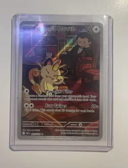 Pokemon TCG Team Rockets Meowth & Giovanni Cosmos Holo Promos NM Condition - Image 1