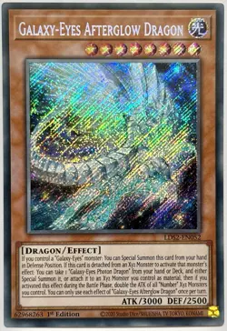 LDS2-EN052 Galaxy-Eyes Afterglow Dragon - Secret Rare 1st Ed Lightly Played - Image 1