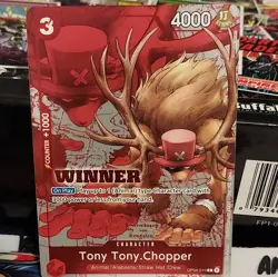 Bandai Tony Tony.Chopper OP04-010 Winner Counter +1000 4000 Power One Piece CCG - Image 1