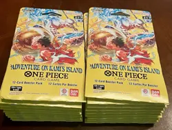 Lot of 20 One Piece OP15/EB04 Adventure on KAMI’S Island Sleeved Packs Sealed - Image 1
