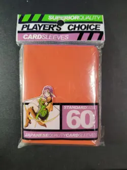 Player's Choice Card Sleeves Orange 60 ct Standard Size NEW FACTORY SEALED - Image 1