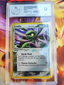 Pokemon Card Wielie Cradily Ex Holon Phantoms Delta Holo Japanese PGS PSA 9 - Image 2