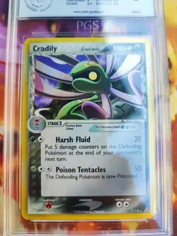 Pokemon Card Wielie Cradily Ex Holon Phantoms Delta Holo Japanese PGS PSA 9 - Image 3