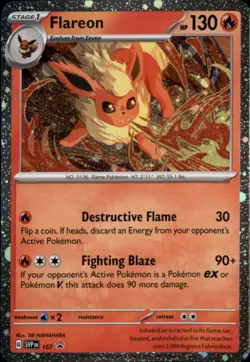 Flareon - (Cosmos Holo) Holo Promo SV: Scarlet & Violet Promo Cards 167 NM - Image 1
