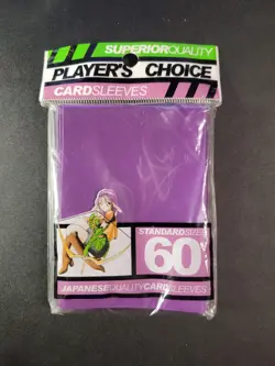 Player's Choice Card Sleeves Purple 60 ct Standard Size NEW FACTORY SEALED - Image 1