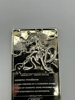 Pokemon Gold Plated Mewtwo Trading Card 1999 Limited Edition - Image 2