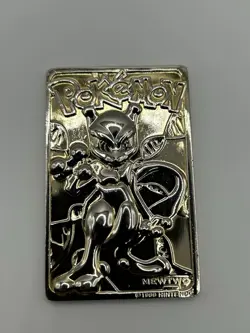 Pokemon Gold Plated Mewtwo Trading Card 1999 Limited Edition - Image 4