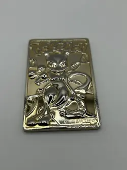 Pokemon Gold Plated Mewtwo Trading Card 1999 Limited Edition - Image 5