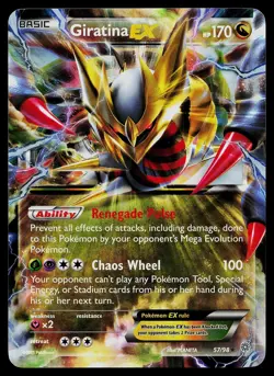 Pokemon Card - Giratina EX Ancient Origins 57/98 Holo Rare EX 2015 - Image 1