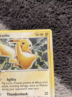 Pokemon Pikachu TCG Black Star Promo 012 E-Reader Holo Card 2003 Damaged - Image 2