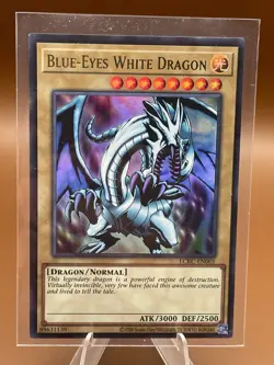 2020 Yu-Gi-Oh Blue-Eyes White Dragon...Card # LCKC-EN001...Mint Condition - Image 1