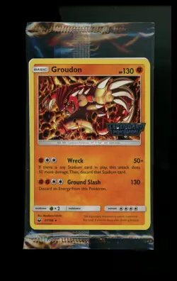 Groudon 81/168 Celestial Storm 2018 Legendary SEALED Promo Pokemon Card TCG - Image 1