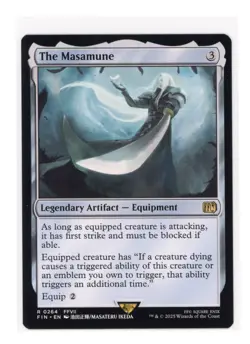 The Masamune R 0264 Regular Final Fantasy Magic the Gathering MTG Card Eng NM - Image 1