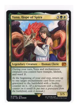 Yuna, Hope of Spira M 0250 Regular Final Fantasy Magic the Gathering MTG Card NM - Image 1