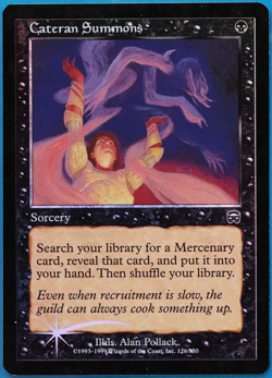 Cateran Summons FOIL Mercadian Masques PLD Black Uncommon CARD (501105) ABUGames - Image 1