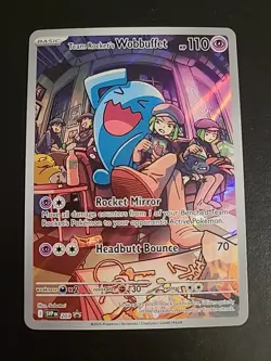 Team Rocket's Wobbuffet SVP 203 - Pokemon TCG Destined Rivals Promo NM - Image 1