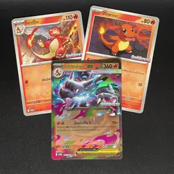 Pokemon TCG 3 Thai Promo : Mega Charizard X EX Inferno X Nintendo Made In Japan - Image 1