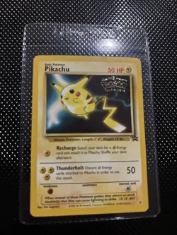 Pokemon Pikachu Black Star Promo #4. Kids WB Presents Pokemon The First Movie NM - Image 1