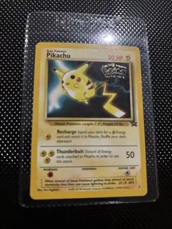 Pokemon Pikachu Black Star Promo #4. Kids WB Presents Pokemon The First Movie NM - Image 2