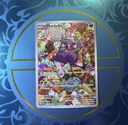 Pokemon Morpeko Illustration Rare Full Art Holo SV04 Paradox Rift 206/182 70 HP - Image 1