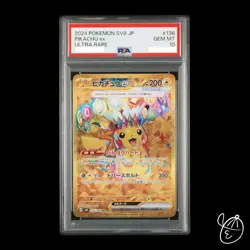 PSA10 Pikachu ex SV8 Super Electric Breaker 136/106 2024 Japanese Pokemon TCG - Image 1