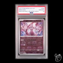 PSA10 Mewtwo 150/165 R Master Ball Reverse Holo 2023 Japanese Pokemon TCG - Image 1