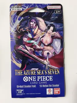 (VERY HEAVY)🔥One Piece The Azure Sea’s Seven OP14-EB04 Sleeved Booster Pack - Image 2