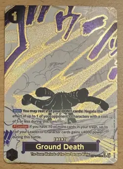 One Piece TCG Ground Death Alt Art R OP14-096 Azure Sea’s Seven English - Image 1