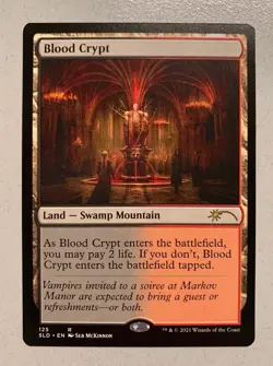 Blood Crypt Shockland - Secret Lair - Near Mint EN - SLD 125 - MTG Magic - Image 1