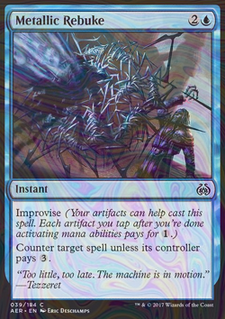 Foil Metallic Rebuke - Aether Revolt | MTG Card - Image 3