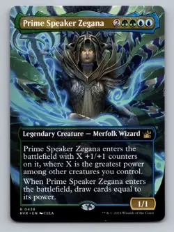 Prime Speaker Zegana (Anime Borderless) R Ravnica Remastered 439 NM - Image 1