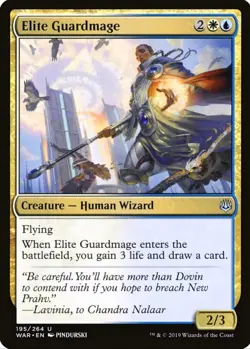 X 1 Elite Guardmage NM War of the Spark 195 MTG Magic The Gathering - Image 1
