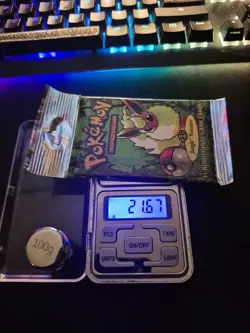 EXTRA HEAVY 21.67g! Wizards of the Coast 1999 Pokemon Jungle Booster Pack 742818061384 - Image 1