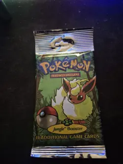 EXTRA HEAVY 21.67g! Wizards of the Coast 1999 Pokemon Jungle Booster Pack 742818061384 - Image 5