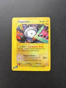 Pokemon Card Aquapolis E Series Magnemite Reverse Holo 91/147 WOTC - Image 1